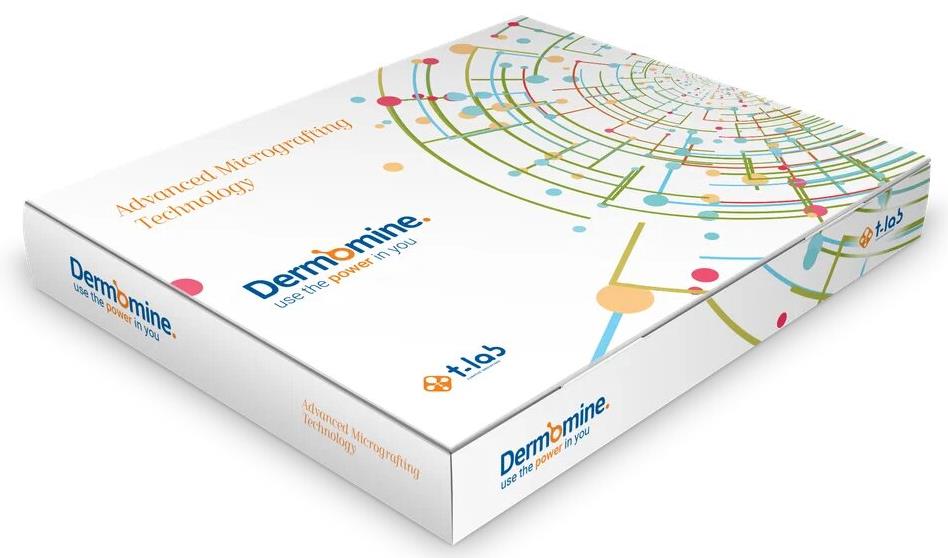 Dermomine Smart Kit per estrazione di fibroblasti e trattamento di cuoio capelluto, cicatrici e rughe